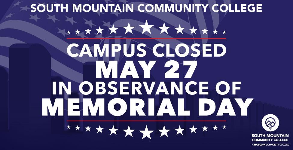 Memorial Day Campus Closure