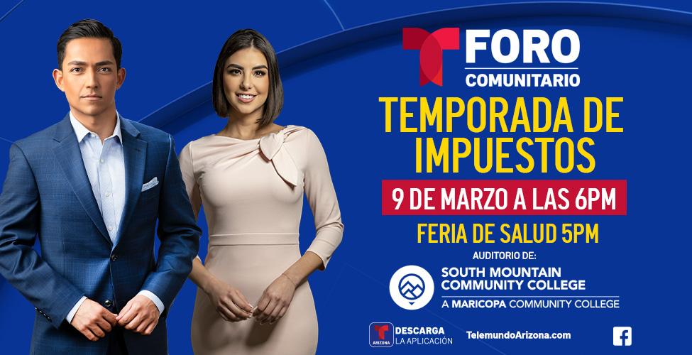 Foro comunitario: Temporada de impuestos con SMCC y Telemundo AZ