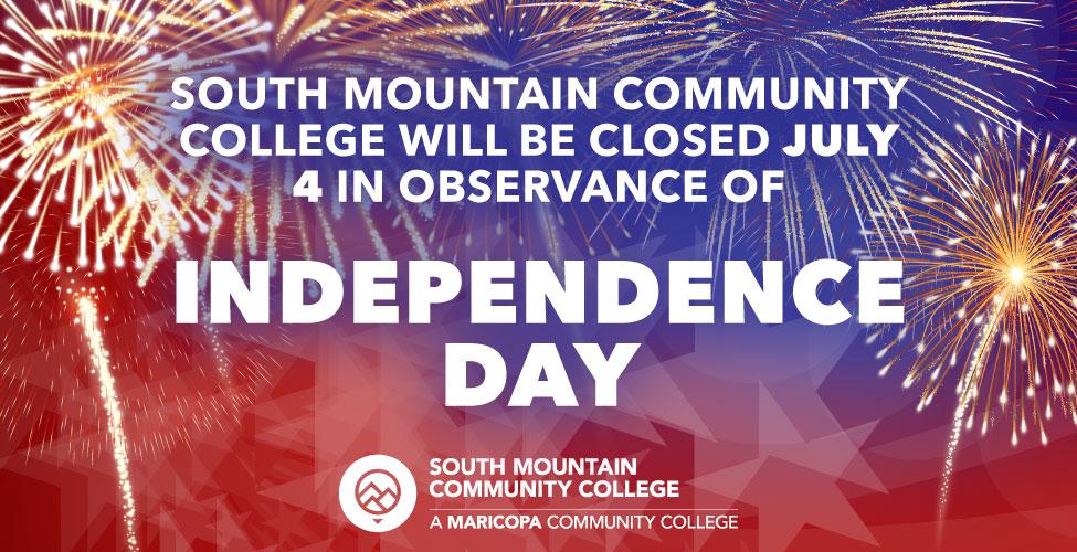 SMCC will be closed July 4