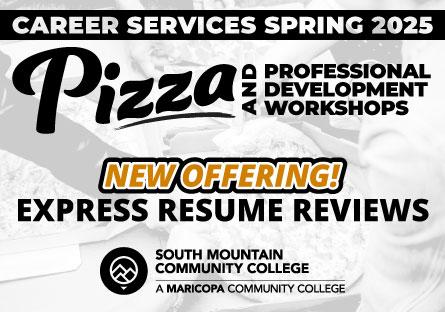 Pizza and Professional Development Workshops